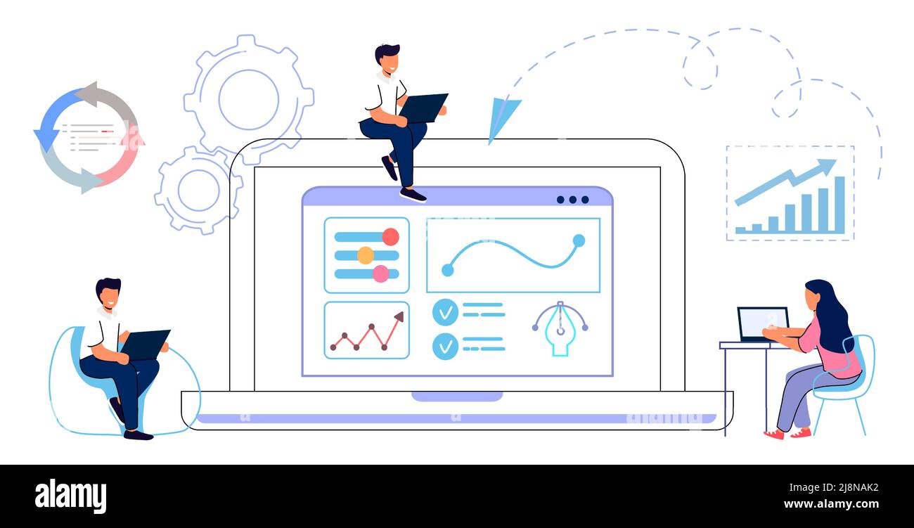 Agile transformation vector vectors hi-res stock photography and images ...