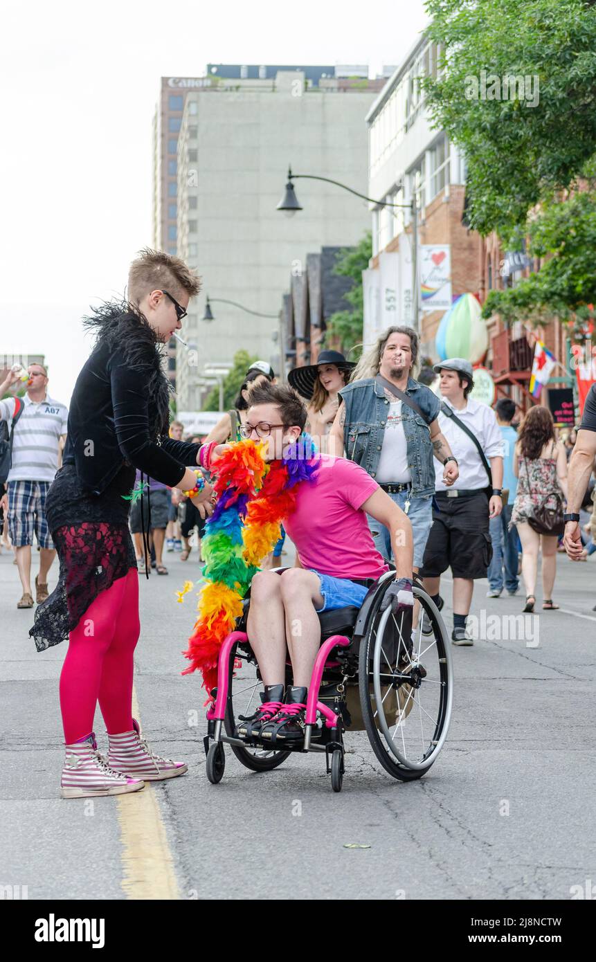 Toronto, Canada - June 29, 2012: Trans March During Pride Week Stock Photo