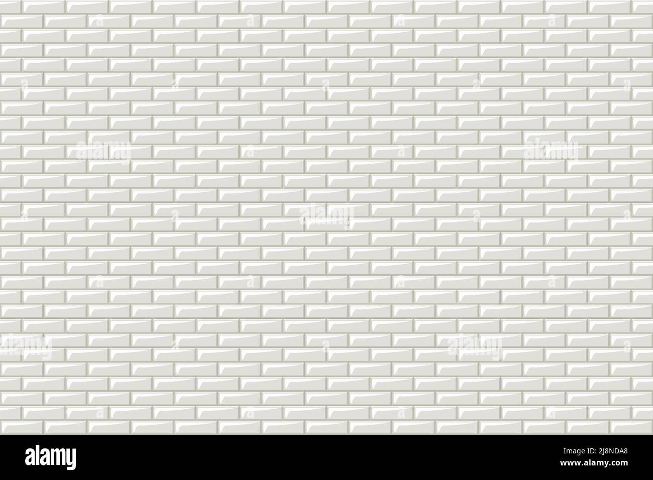 White metro tiles seamless background. Subway brick pattern for kitchen,  bathroom or outdoor architecture vector illustration. Glossy building  interio Stock Vector Image & Art - Alamy