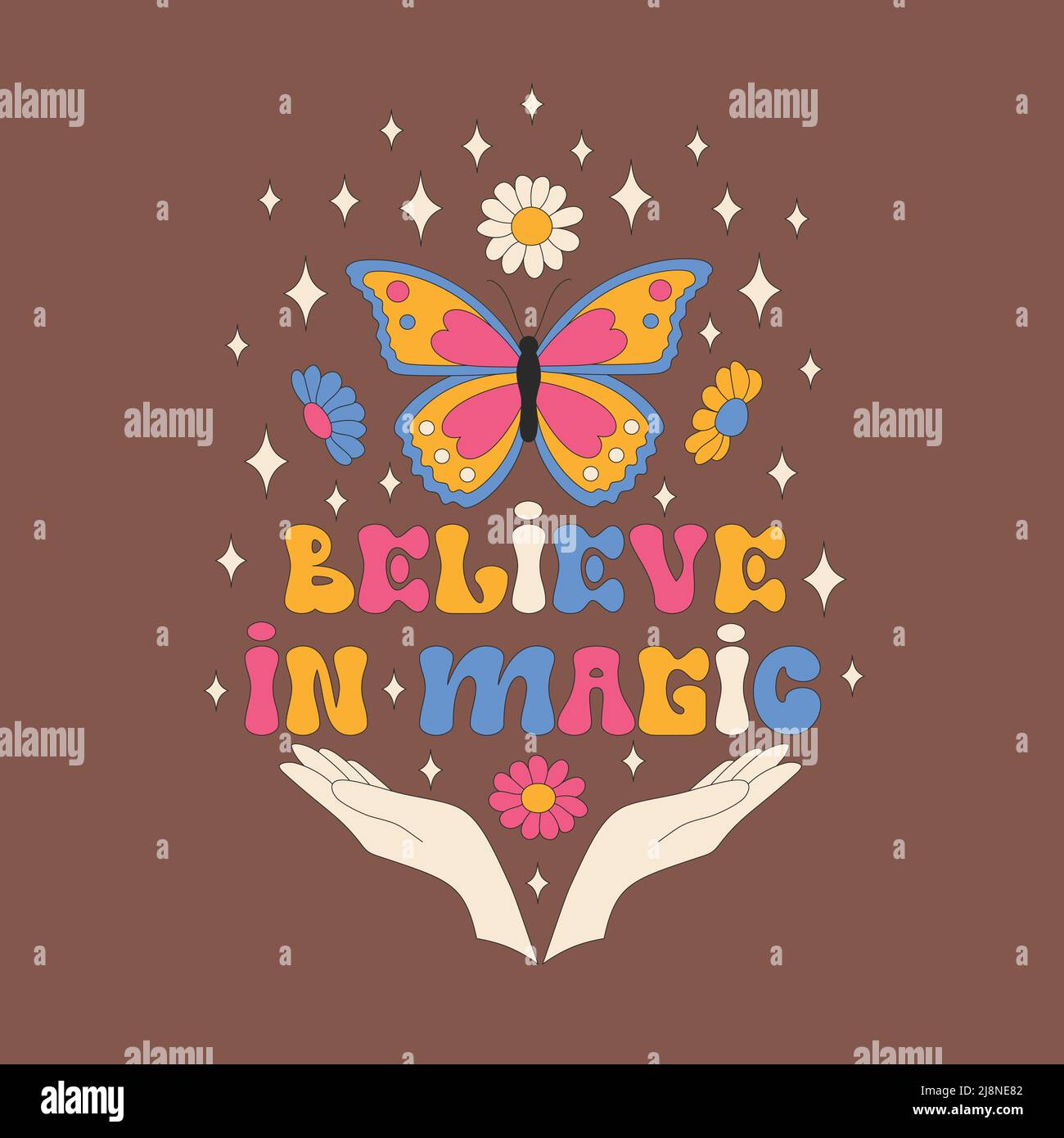 Groovy lettering Stock Vector Images - Alamy