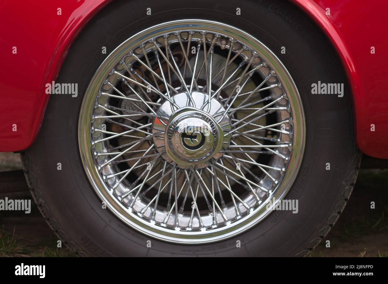 Daimler Car Wheel Stock Photo