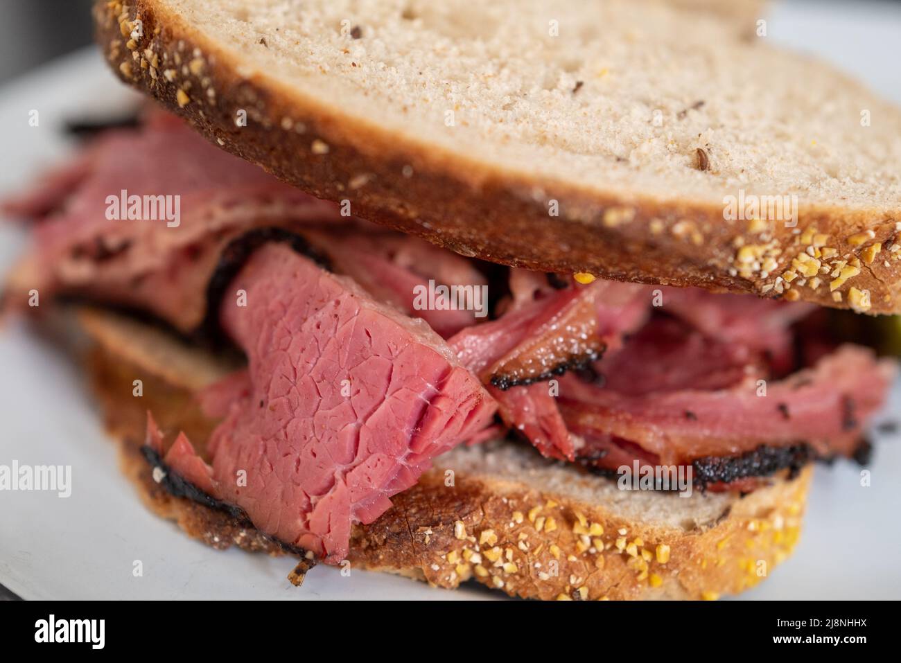 Pastrami sandwich at Wise Sons deli at the Contemporary Jewish Museum