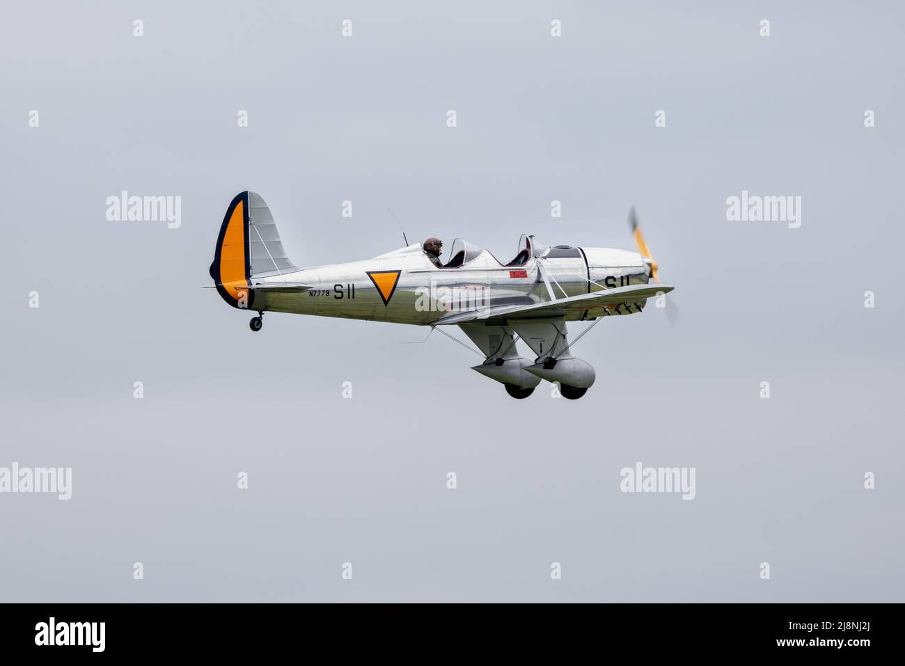 Ryan STM-2 (N7779) airborne at Shuttleworth Season Premiere airshow on the 1st May 2022 Stock Photo