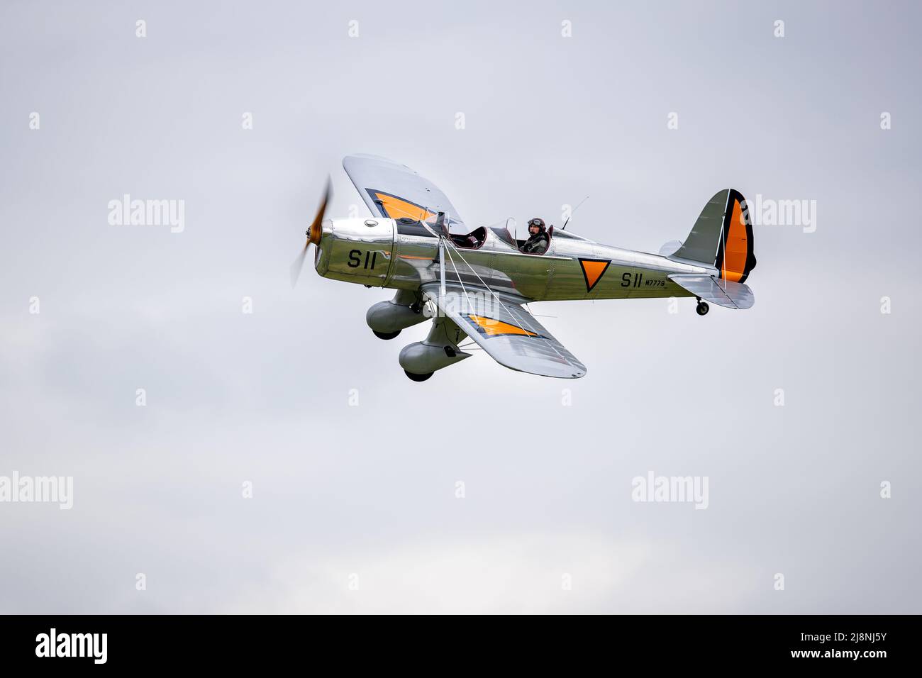 Ryan STM-2 (N7779) airborne at Shuttleworth Season Premiere airshow on the 1st May 2022 Stock Photo
