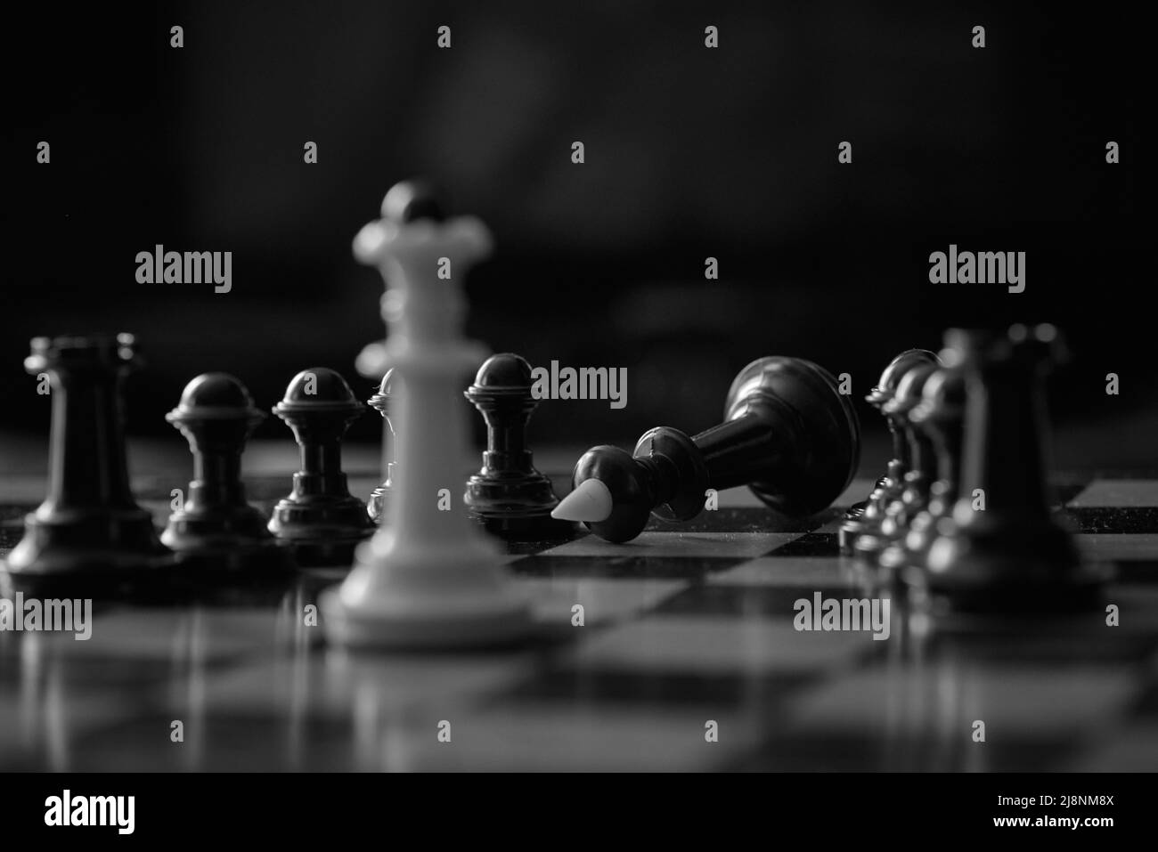 King chess piece Black and White Stock Photos & Images - Alamy