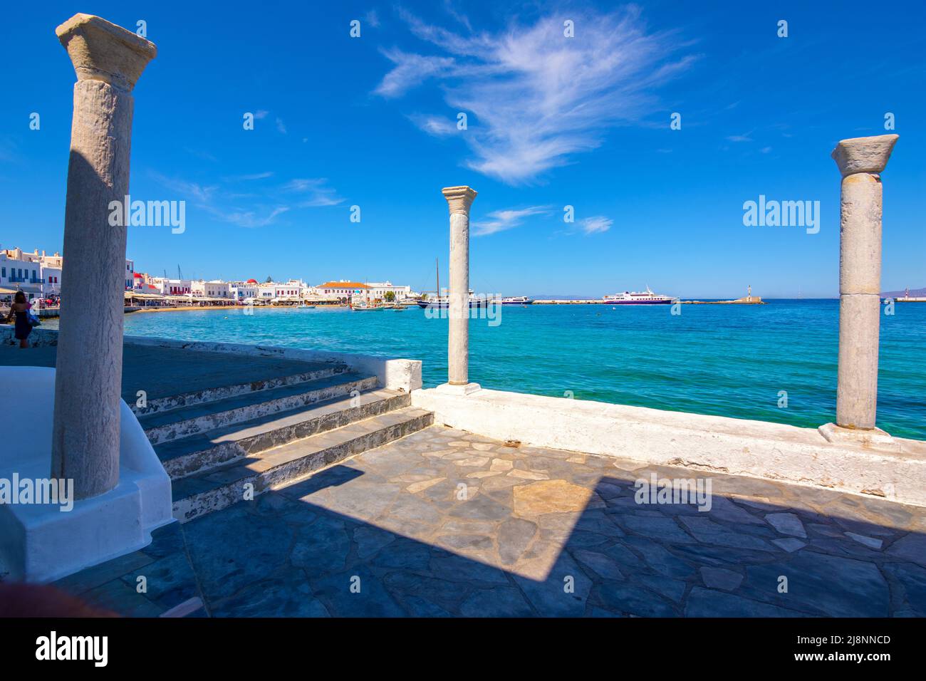 Mykonos town in Mykonos island, Greece Stock Photo