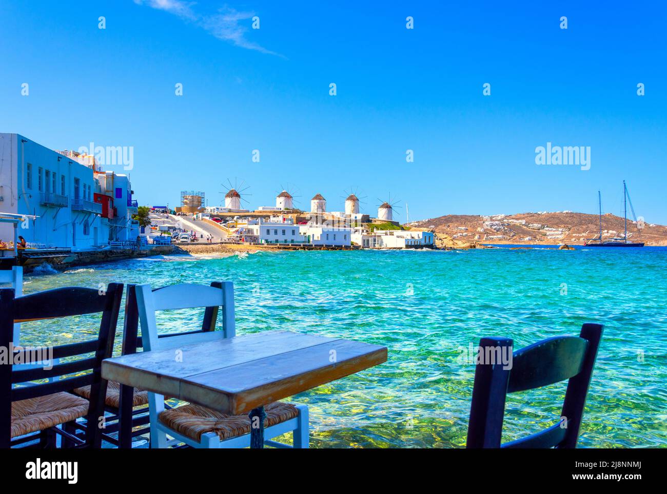 Mykonos town in Mykonos island, Greece Stock Photo