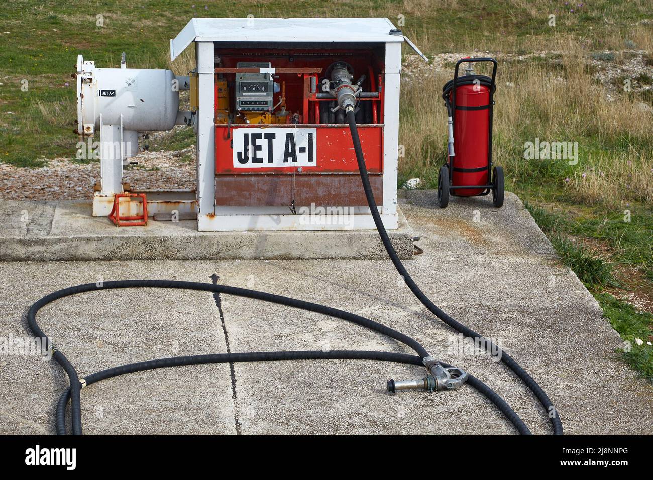 Jet Fuel Pump Stock Photo Alamy