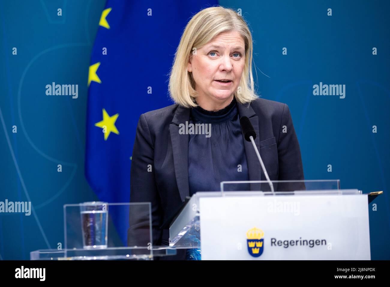 Swedish prime minister magdalena andersson hires stock photography and