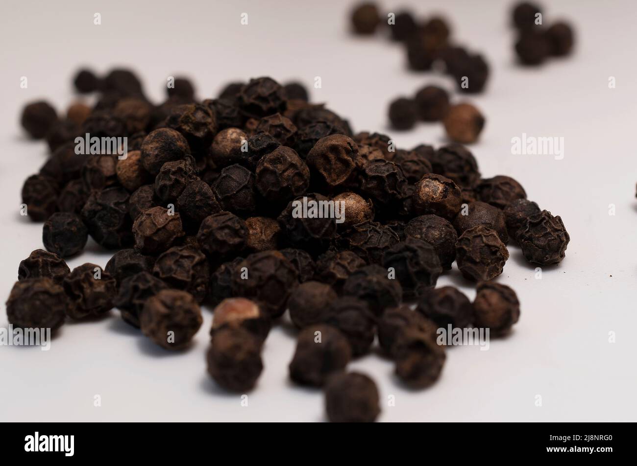 Lots of black pepper Stock Photo