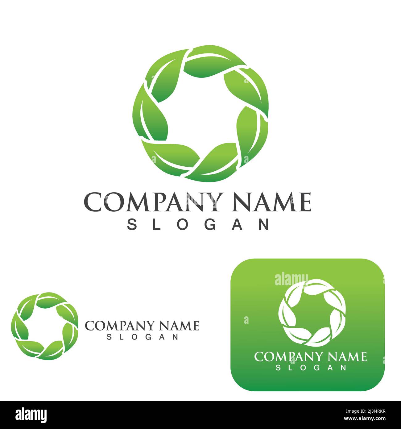 Green leaf ecology Logo nature element vector Stock Vector Image & Art ...