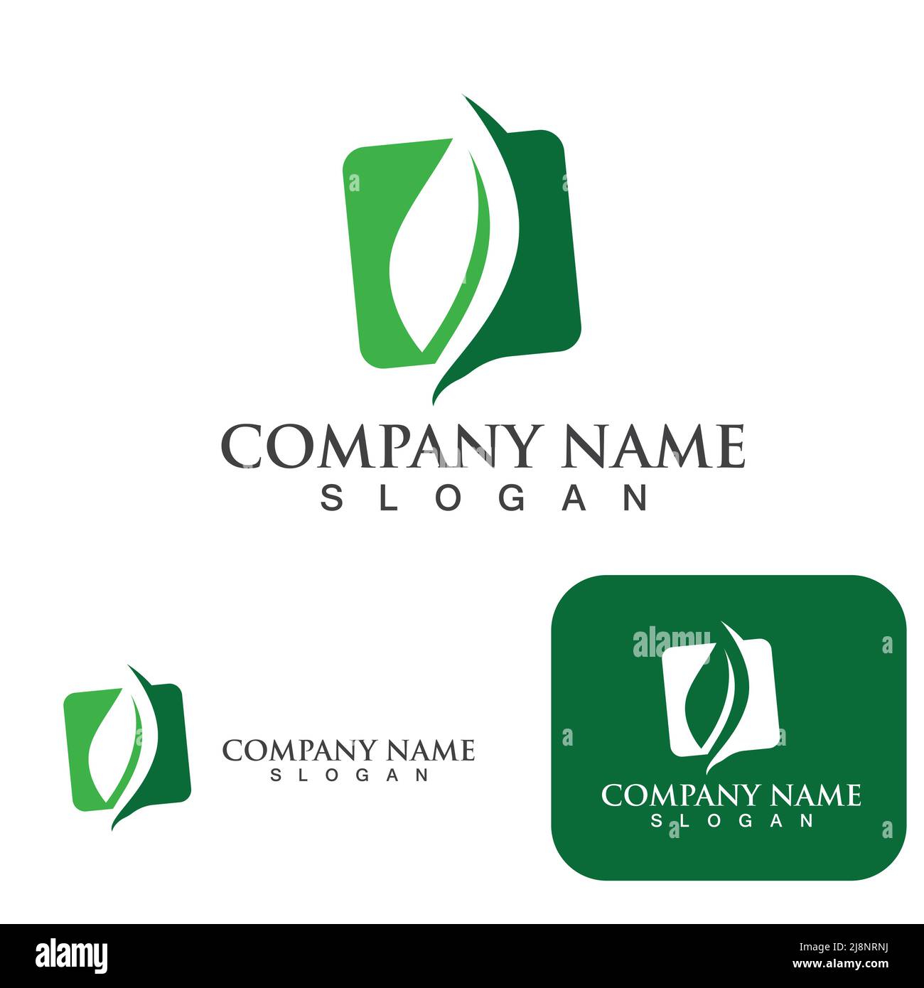 Green leaf ecology Logo nature element vector Stock Vector Image & Art ...