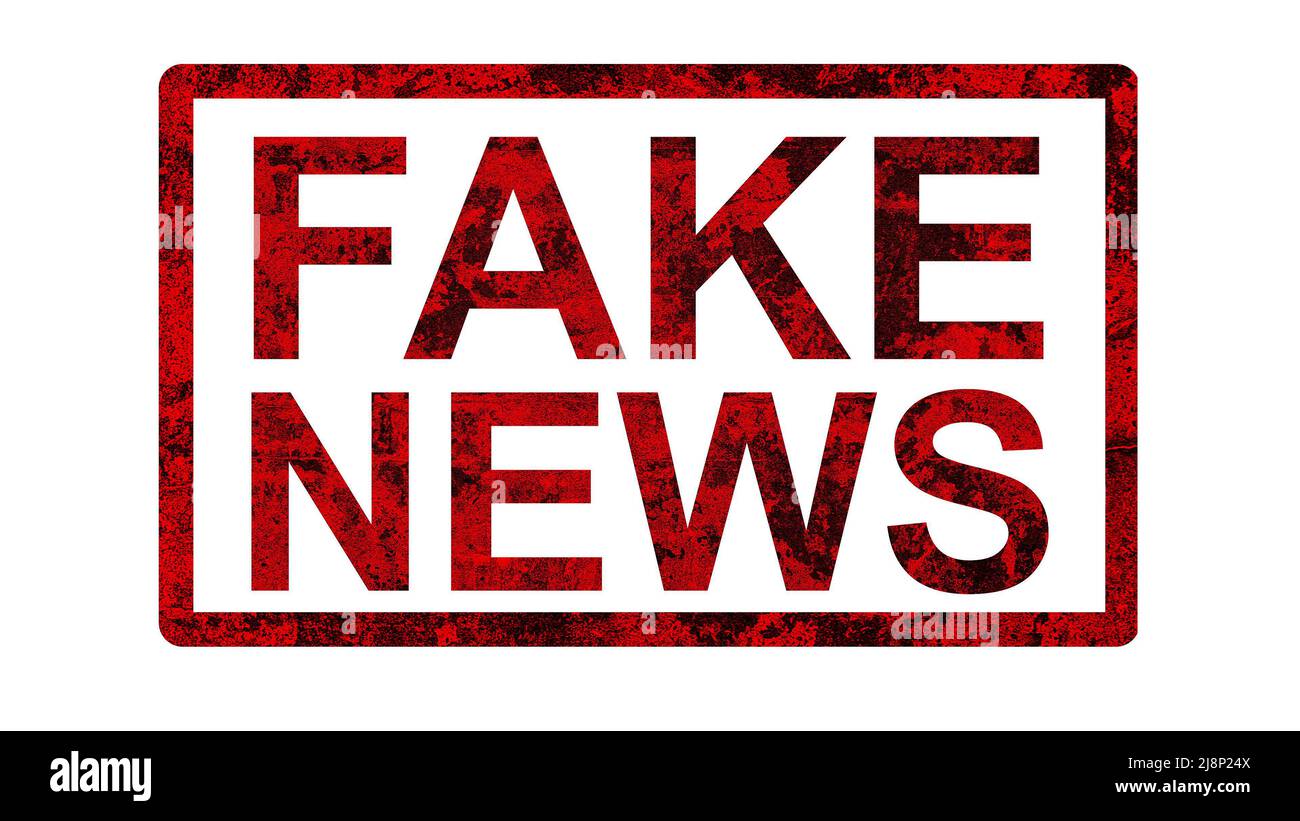 Fake News text. Computer generated 3d render Stock Photo - Alamy