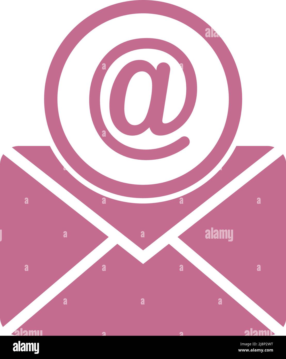 Email, mail envelope icon logo illustration template Stock Vector