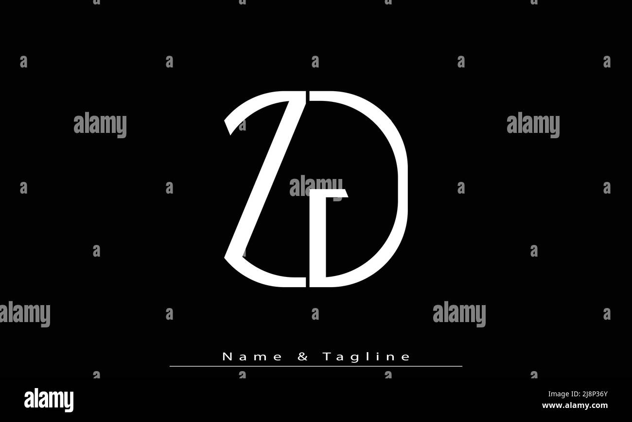 Alphabet letters Initials Monogram logo ZJ , JZ Stock Vector Image