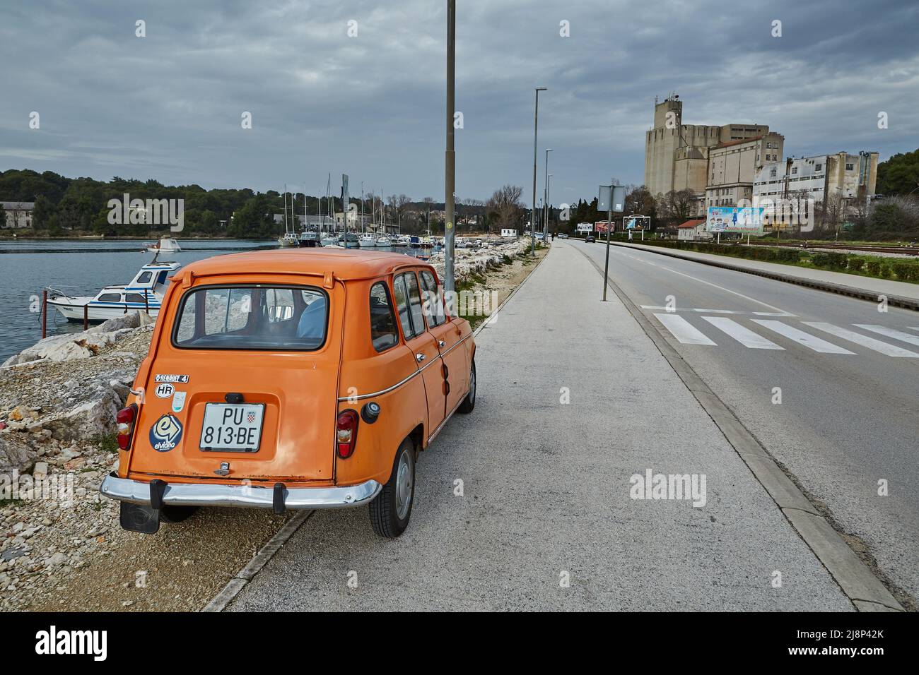 Classic old car Renault 4 Stock Photo