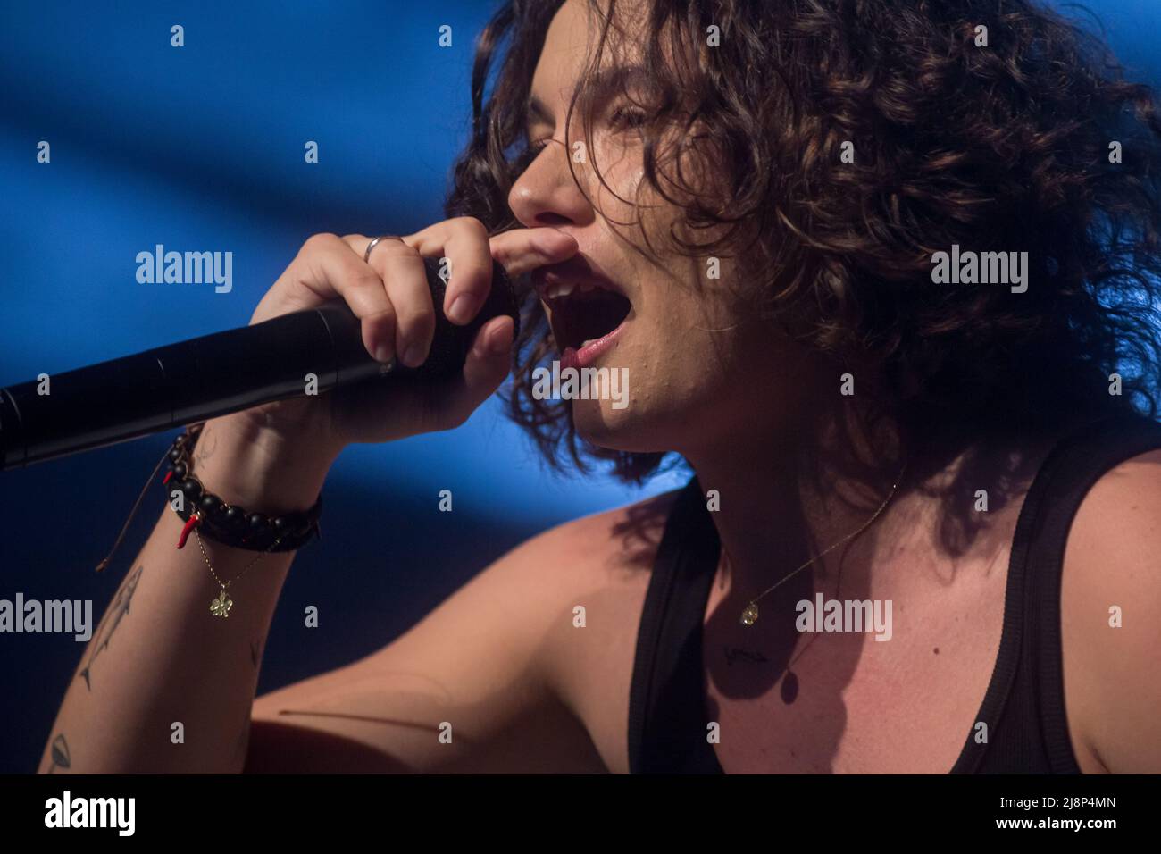 2022-05-17 the italian rapper Madame performs live in Turin Stock Photo ...