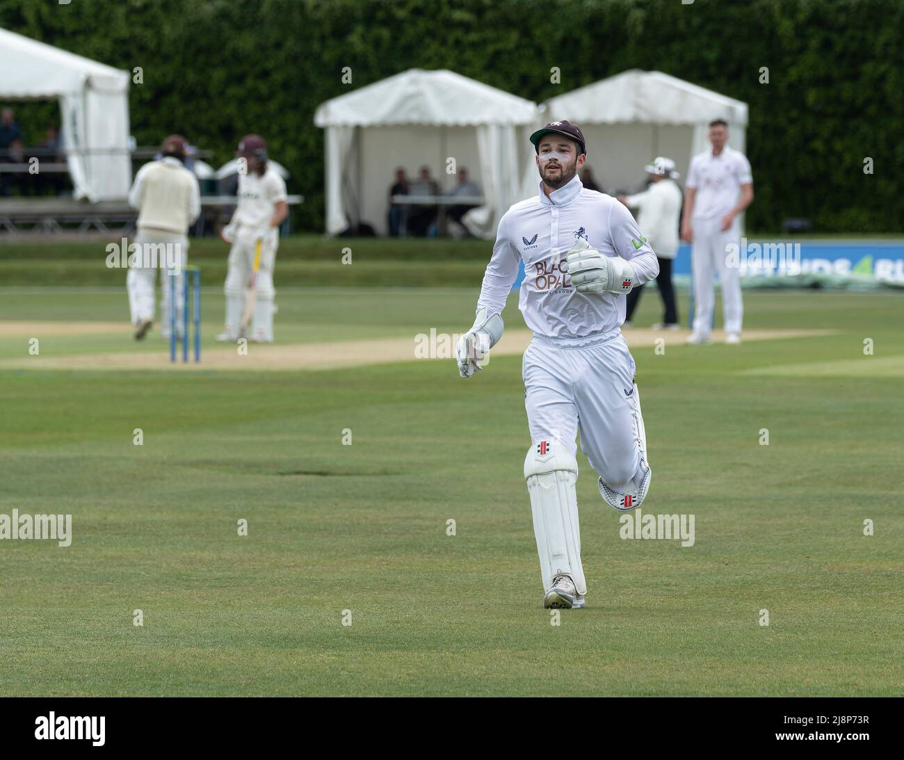 Ollie Robinson Kent cricket wicket keeper Stock Photo