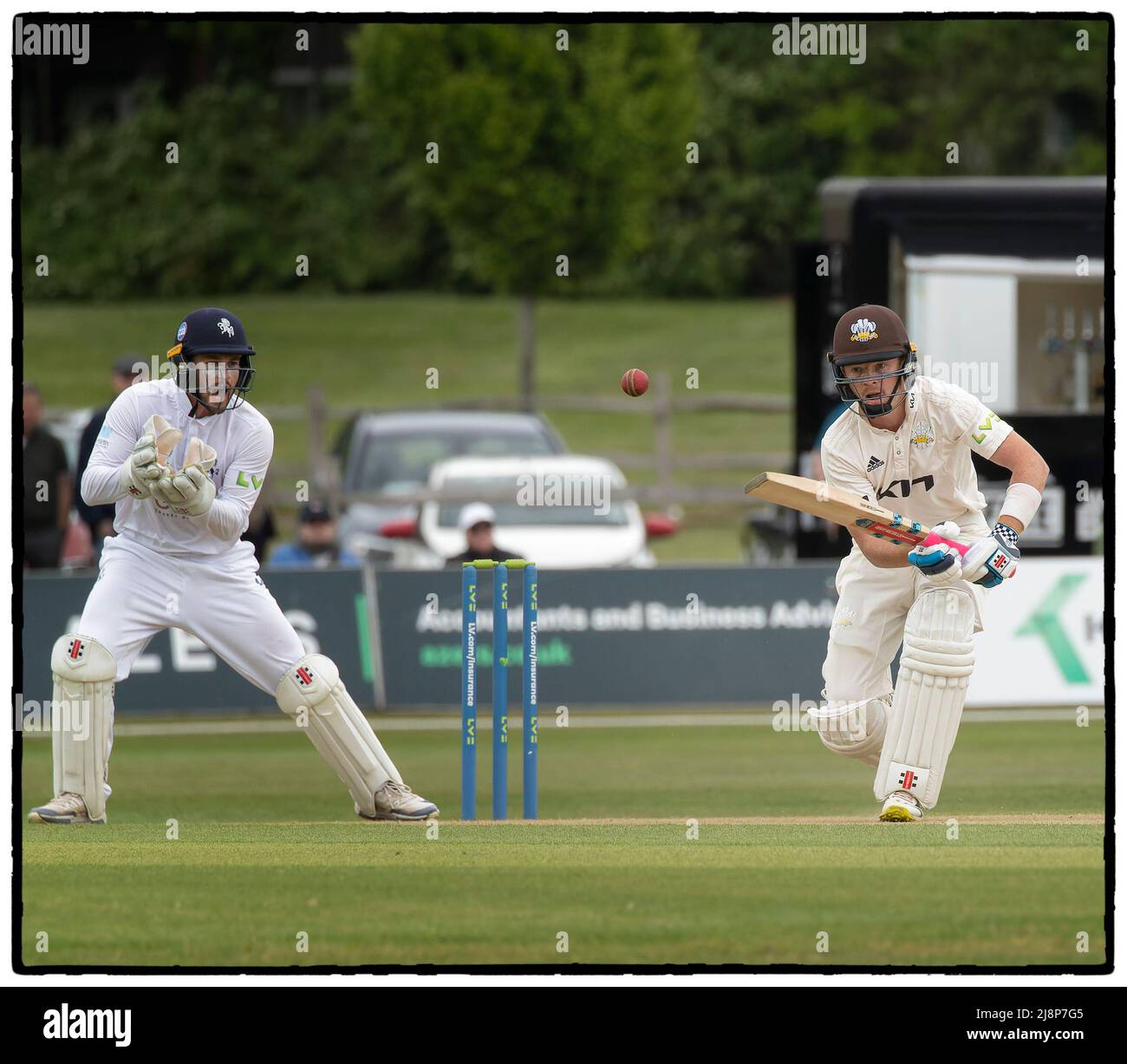 Ollie Pope of England and Surrey batting for Surrey against Kent at