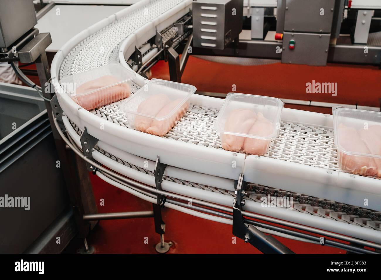 Modern poultry processing plant.A modern plant.Factory production food