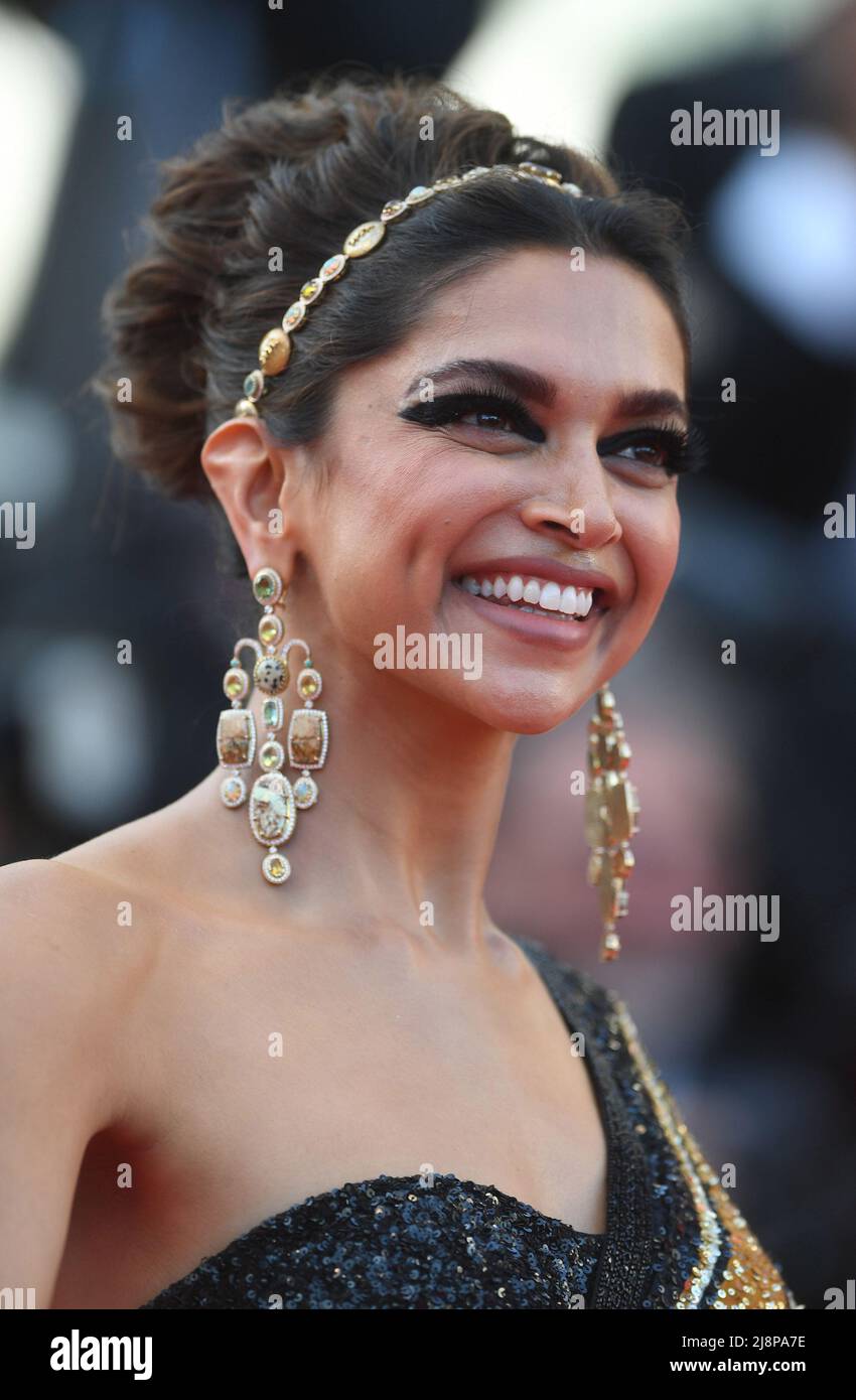 Cannes, France. 17th May, 2022. Indian actress Deepika Padukone attends the Opening Ceremony and premiere of Final Cut at Palais des Festivals at the 75th Cannes Film Festival, France on Tuesday, May 17, 2022. Photo by Rune Hellestad/ Credit: UPI/Alamy Live News Stock Photo