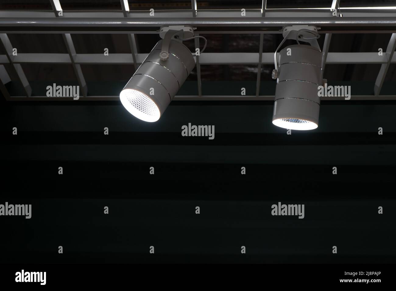 set of modern lights in the interior Stock Photo - Alamy
