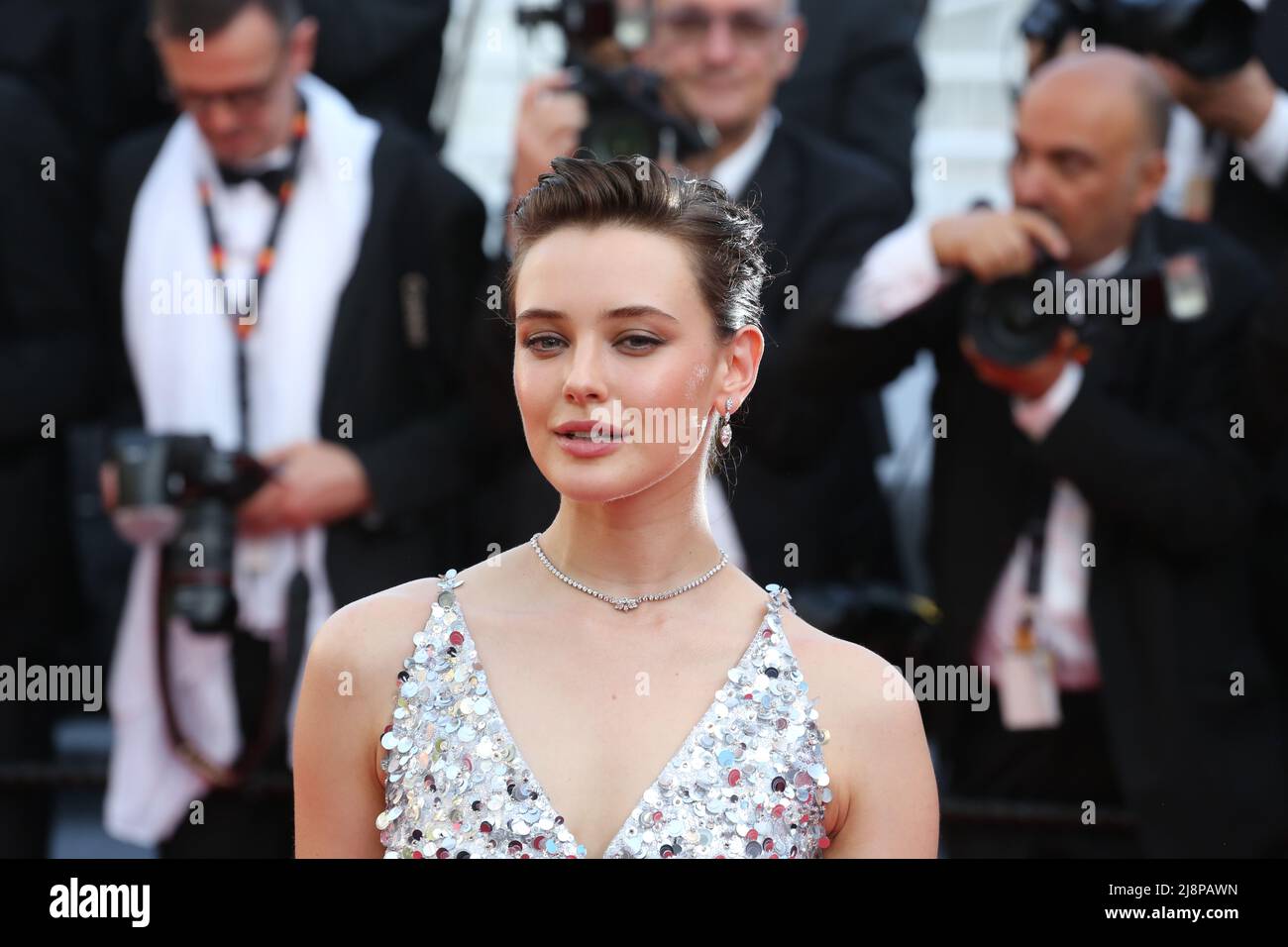 Cannes, France. 17th May, 2022.Katherine Langford on the red carpet at