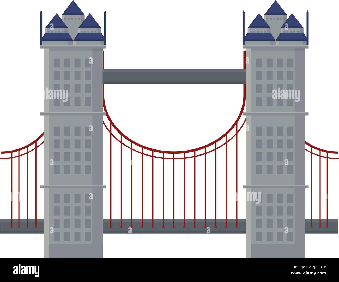 tower bridge of London icon Stock Vector