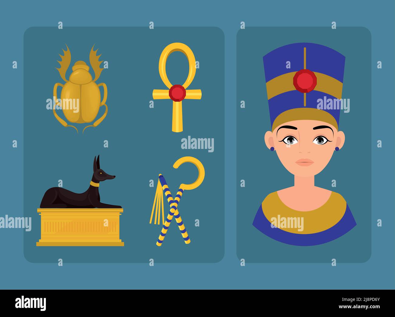 icons set egypt Stock Vector Image & Art - Alamy