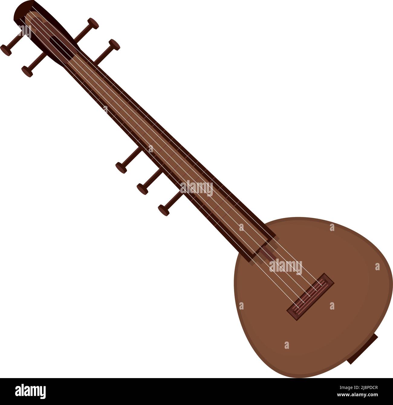 sitar musical instrument Stock Vector Image & Art Alamy