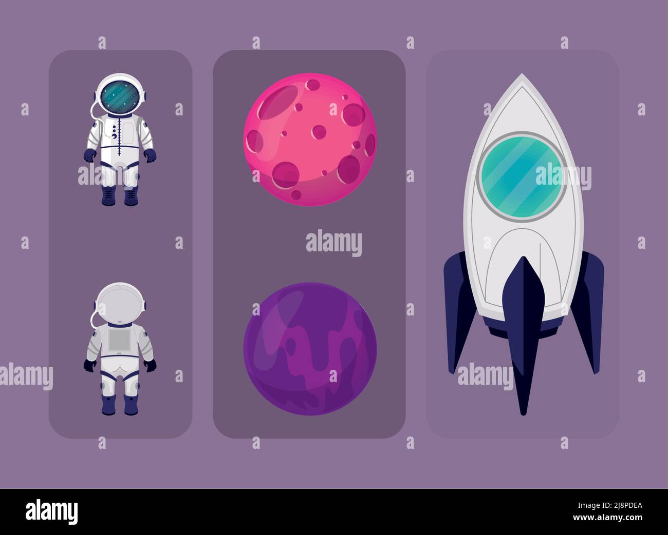 icons set space Stock Vector Image & Art - Alamy