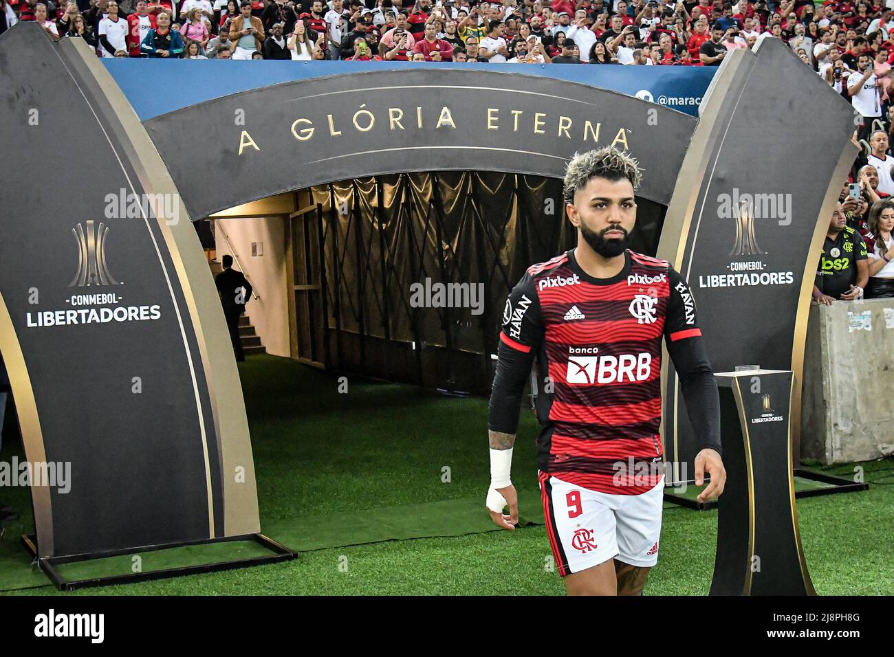 Rio De Janeiro Brazil 21st July 16 Gabriel Barbosa Gabi Gabigol During Flamengo X Universidad Catolica A Match Valid For The 22 Copa Libertadores Held At The Maracana Stadium Located In The