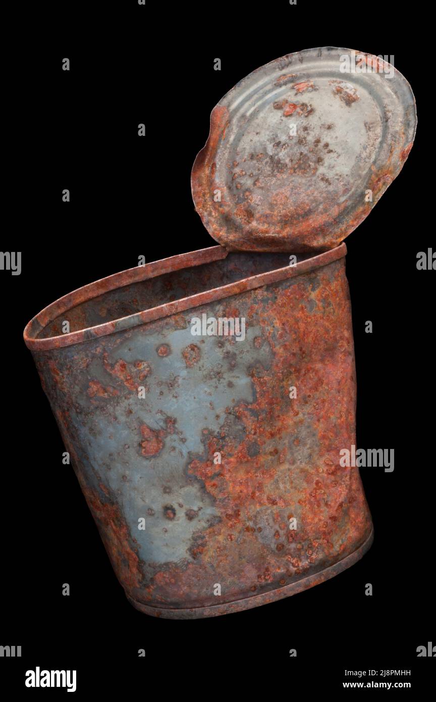 Old rusty food can Stock Photo Alamy