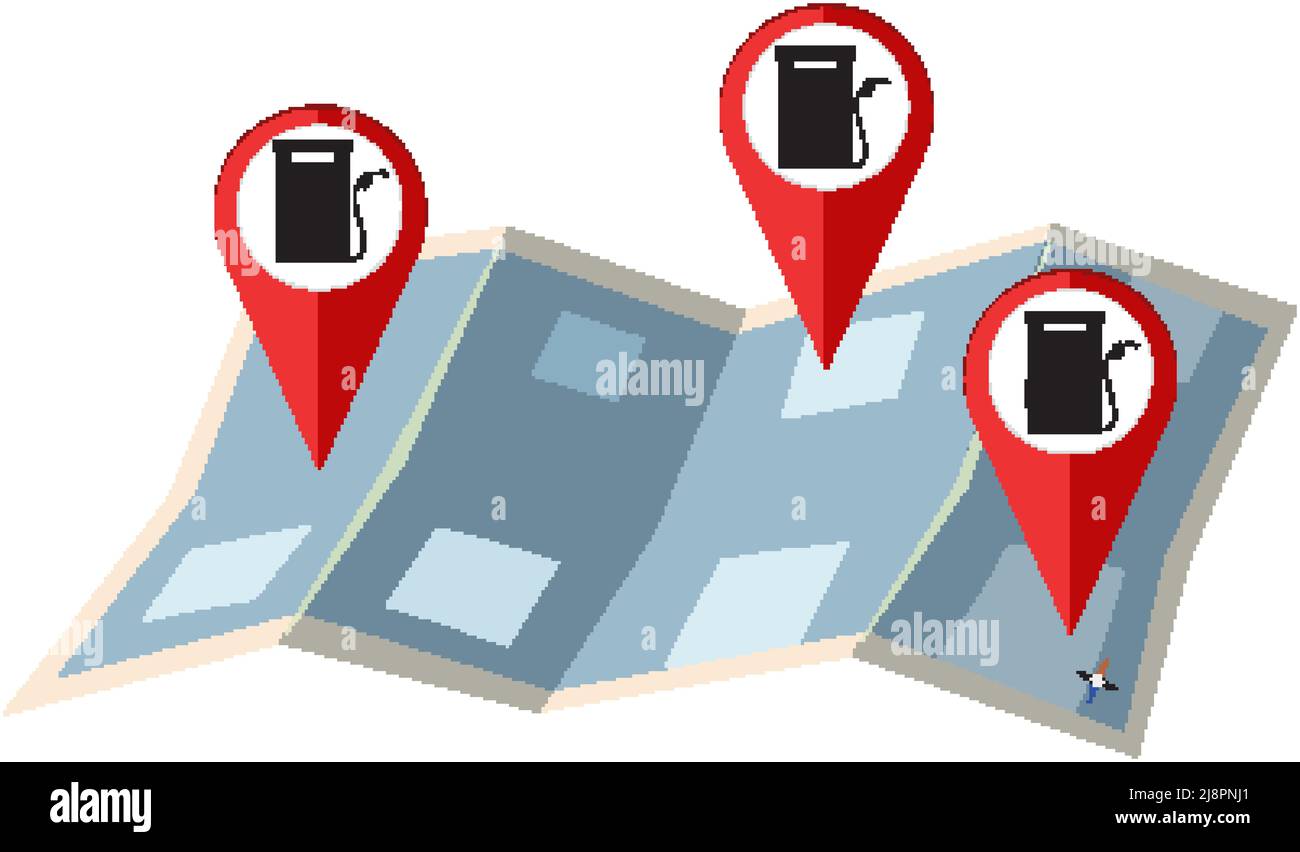 Petrol station signage Stock Vector Images - Alamy