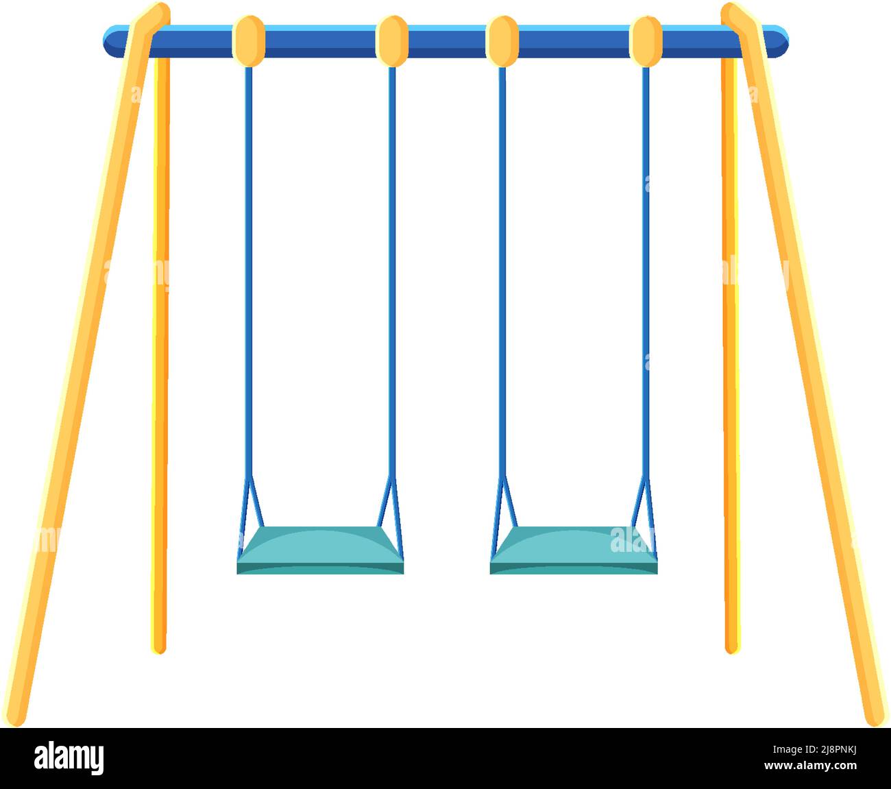 Playground swings on white background illustration Stock Vector Image & Art  - Alamy
