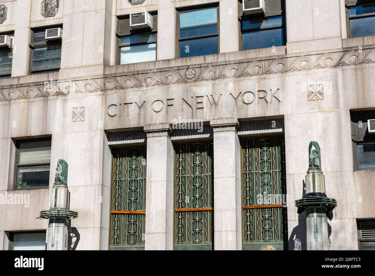 NYC Department of Health and Mental Hygiene at 125 Worth Street in Lower Manhattan - New York, USA - 2022 Stock Photo