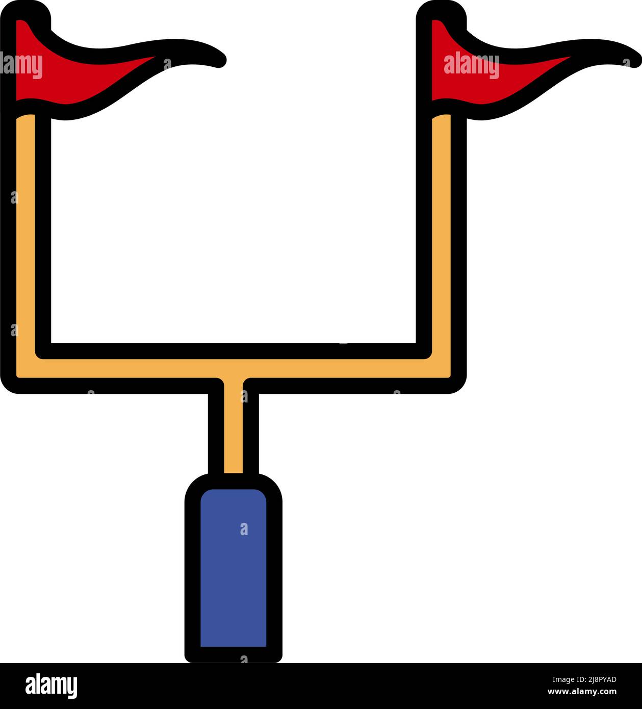 Football Field Goal Vector