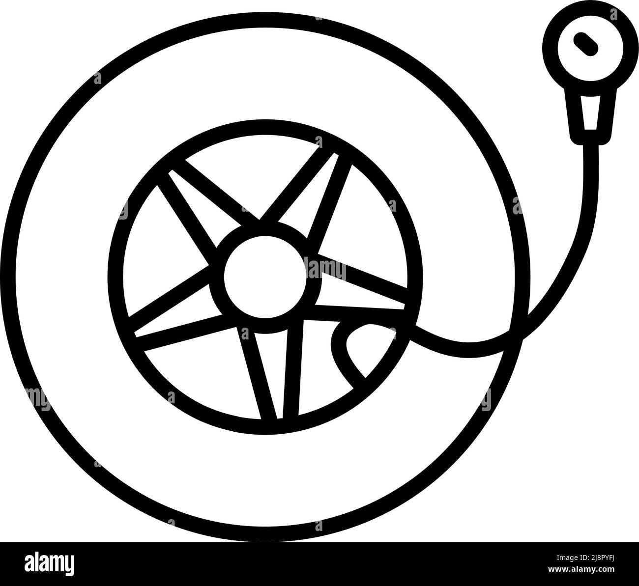 Tyre pressure gage Stock Vector Images - Alamy