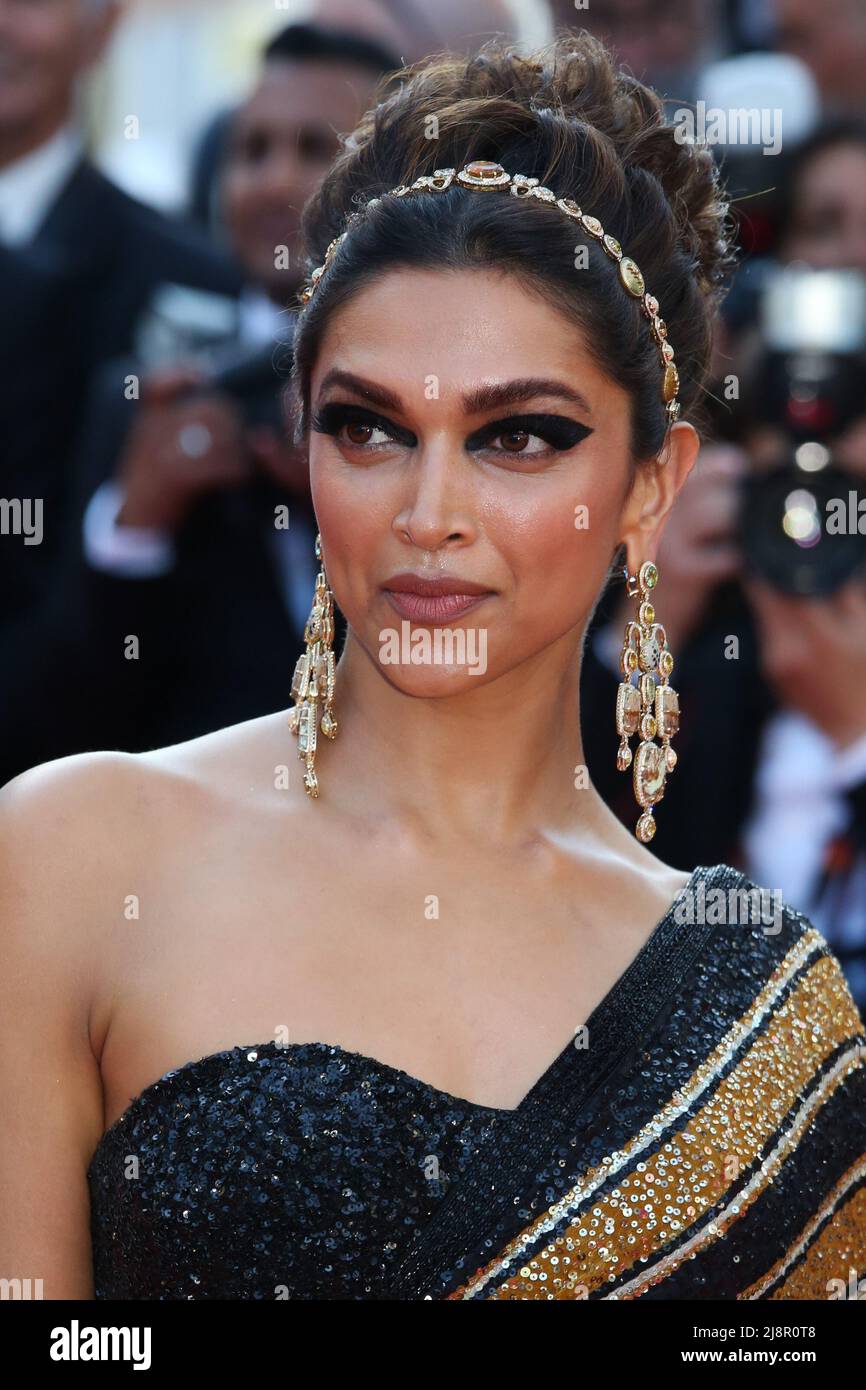 Cannes,  France. 17th May, 2022. Deepika Padukone attends for the screening of the film 'Final Cut (Coupez)' and the Opening Ceremony of the 75th Cannes Film Festival. On May 17, 2022 in Cannes, France. (Credit Image: © Isabelle Vautier/eyepix via ZUMA Press Wire) Stock Photo