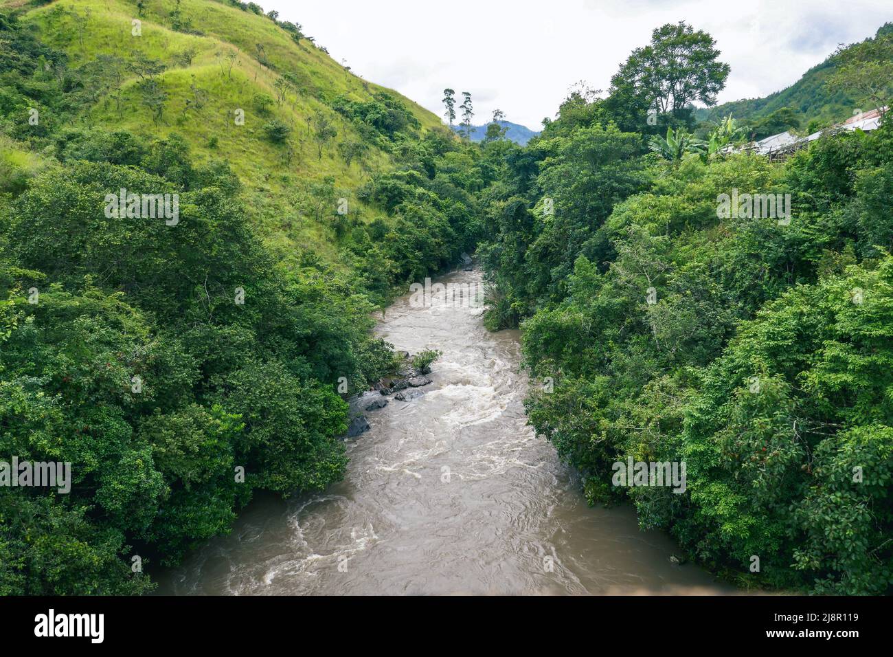 Scenic view of Kiwirar River in Mbeya, Tanzania Stock Photo