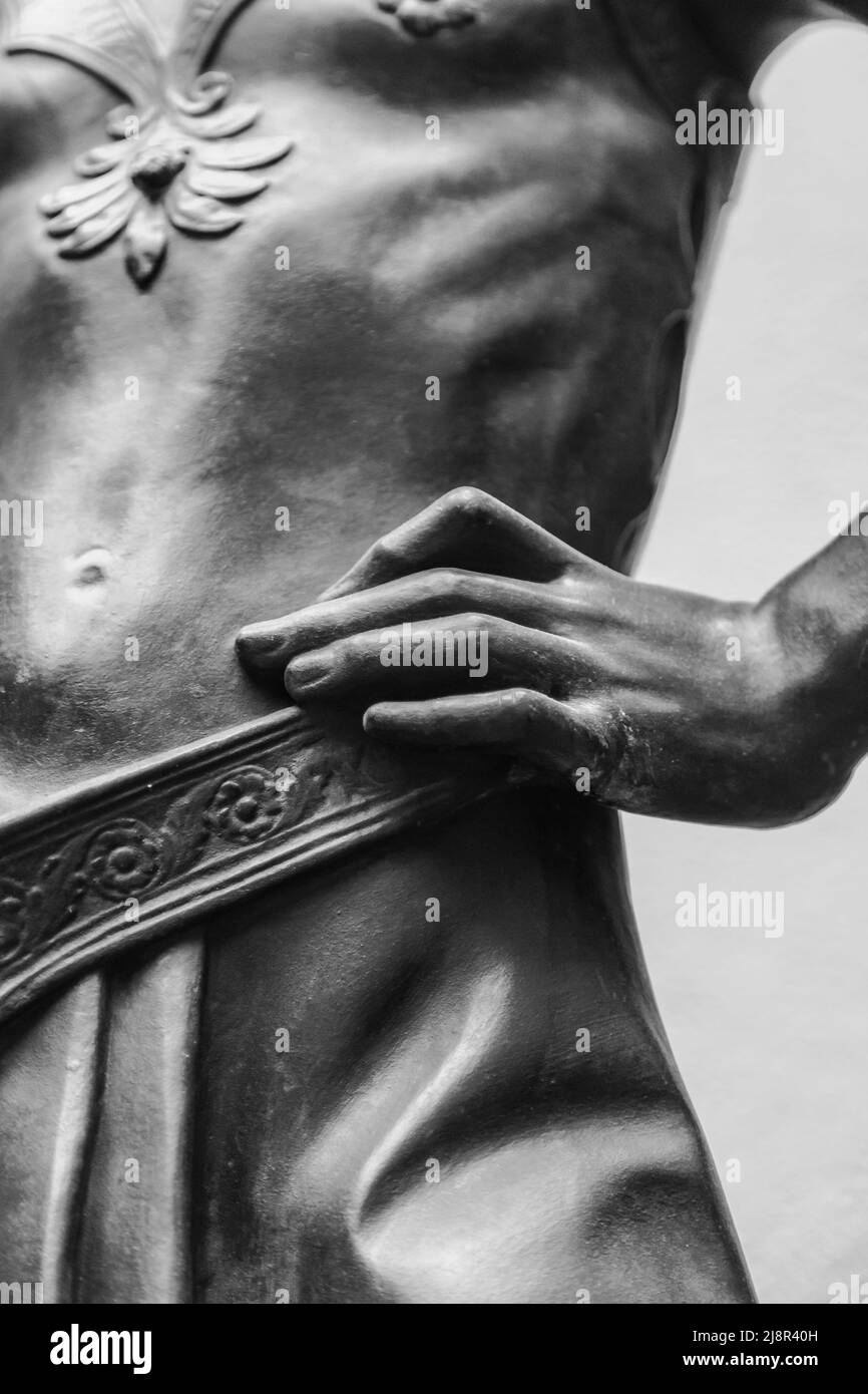 stone statue detail of human hand Stock Photo Alamy
