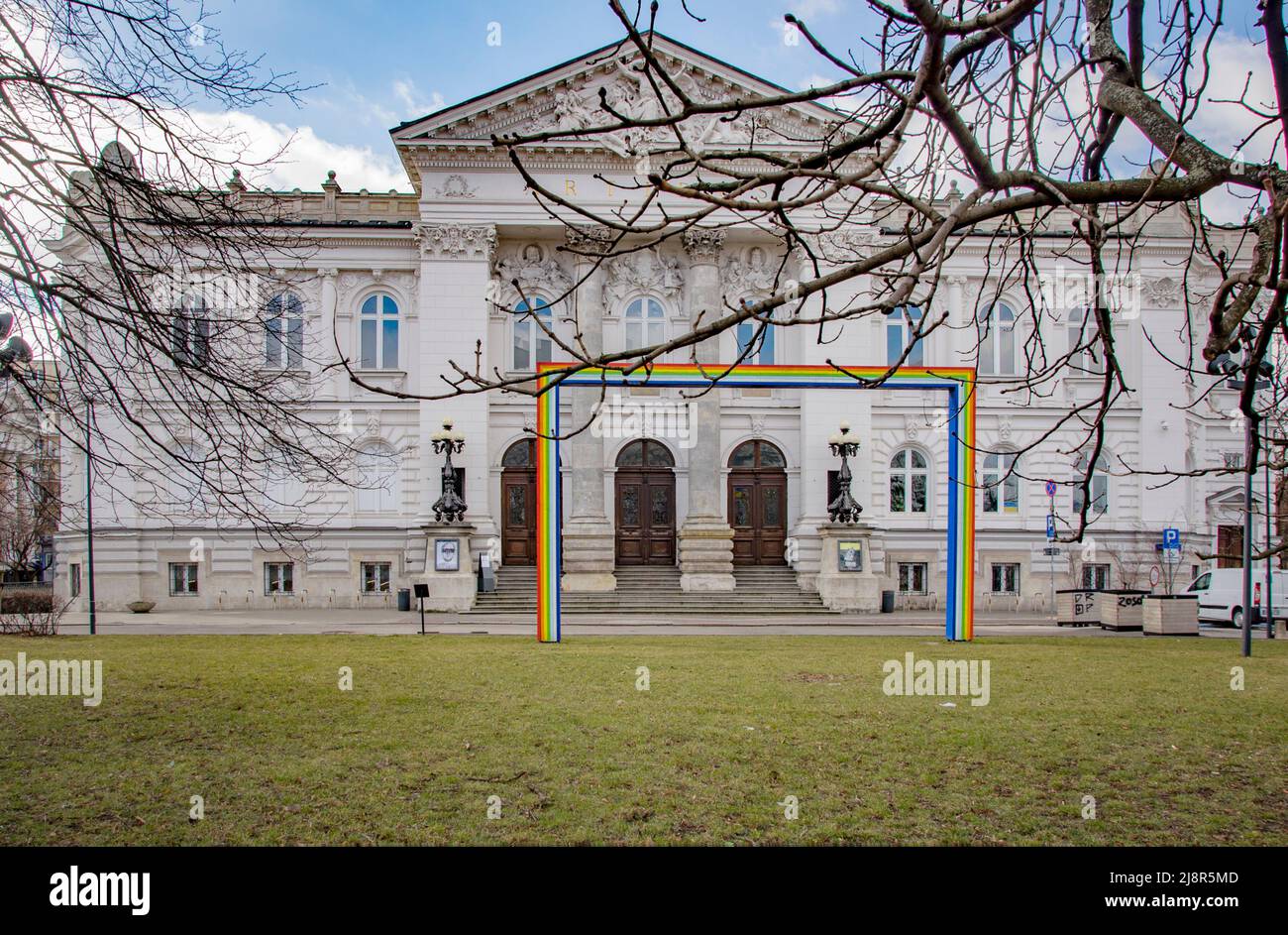 WARSAW, POLAND. MARCH 08. National art gallery at the old centre. Stock Photo
