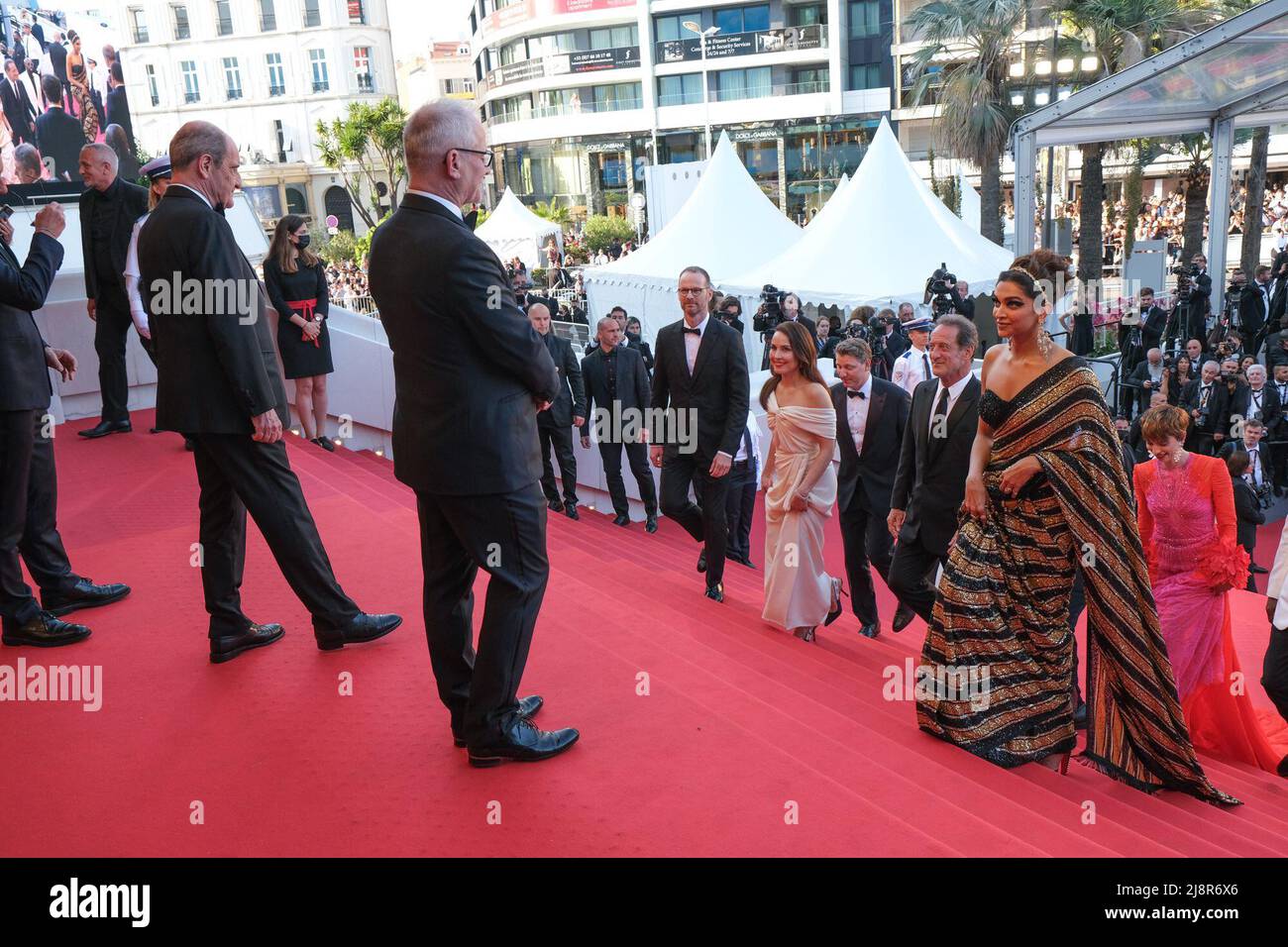 Cannes, Mexico City, France. 17th May, 2022. Deepika Padukone attends for the screening of the film 'Final Cut (Coupez)' and the Opening Ceremony of the 75th Cannes Film Festival. On May 17, 2022 in Cannes, France (Credit Image: © Serge Arnal/eyepix via ZUMA Press Wire) Stock Photo