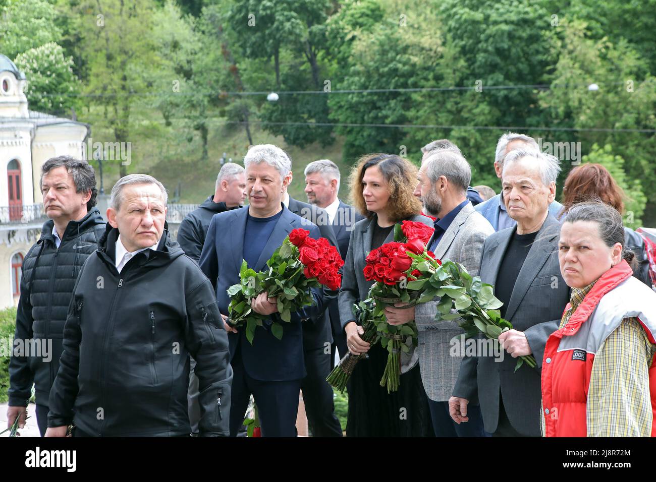 Non Exclusive: KYIV, UKRAINE - MAY 17, 2022 - MPs Yurii Boiko and ...