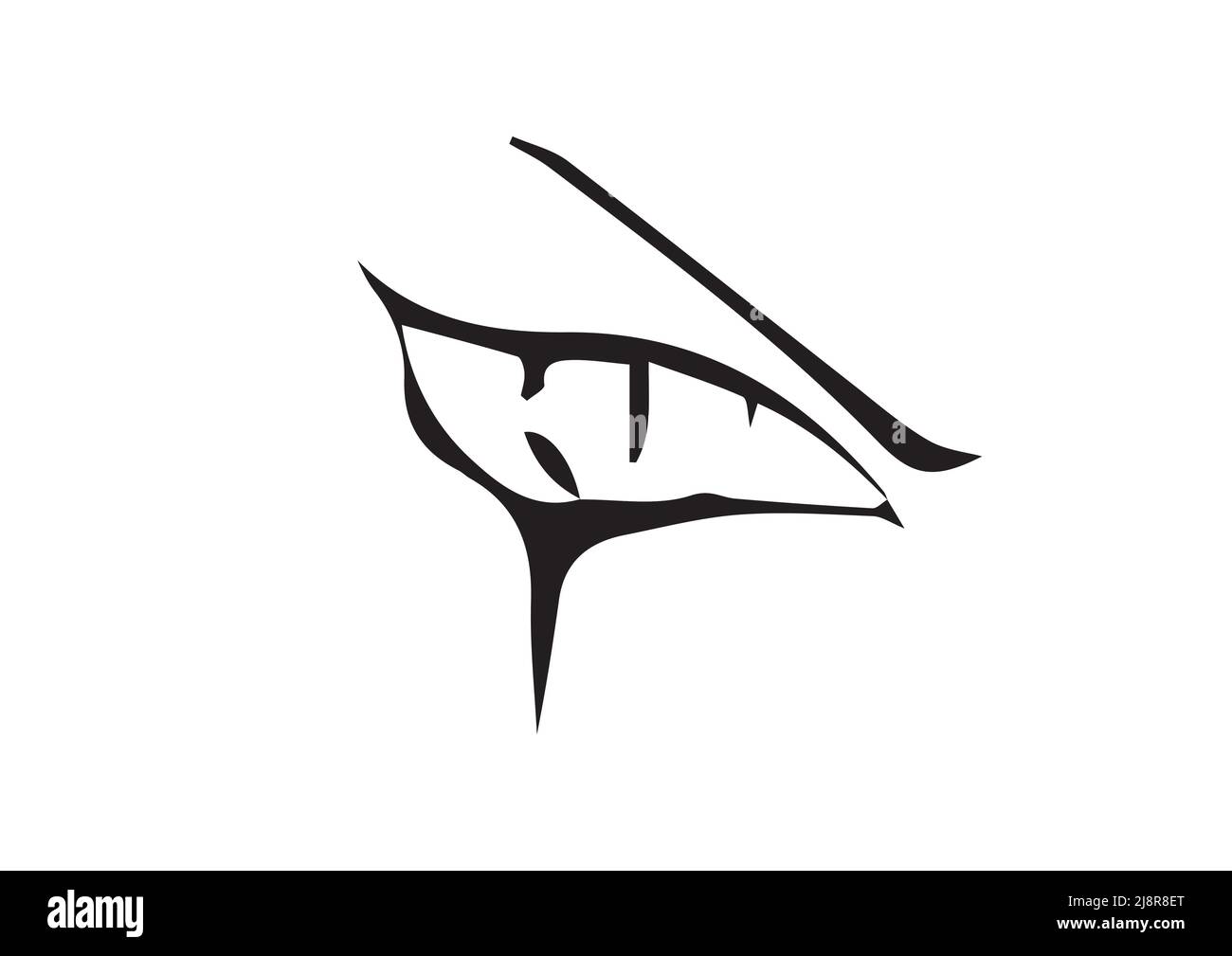 illustration of an eye in vector arts Stock Vector Image & Art - Alamy
