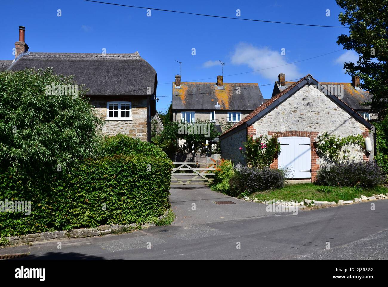 Litton Cheyney village in West Dorset, UK Stock Photo