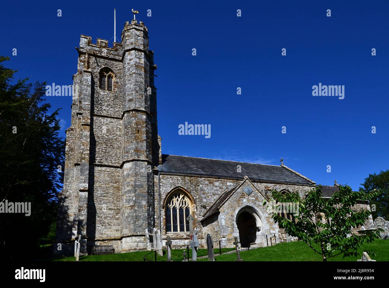 St.Mary's church in Litton Cheney village near Dorchester in West Dorset, UK Stock Photo