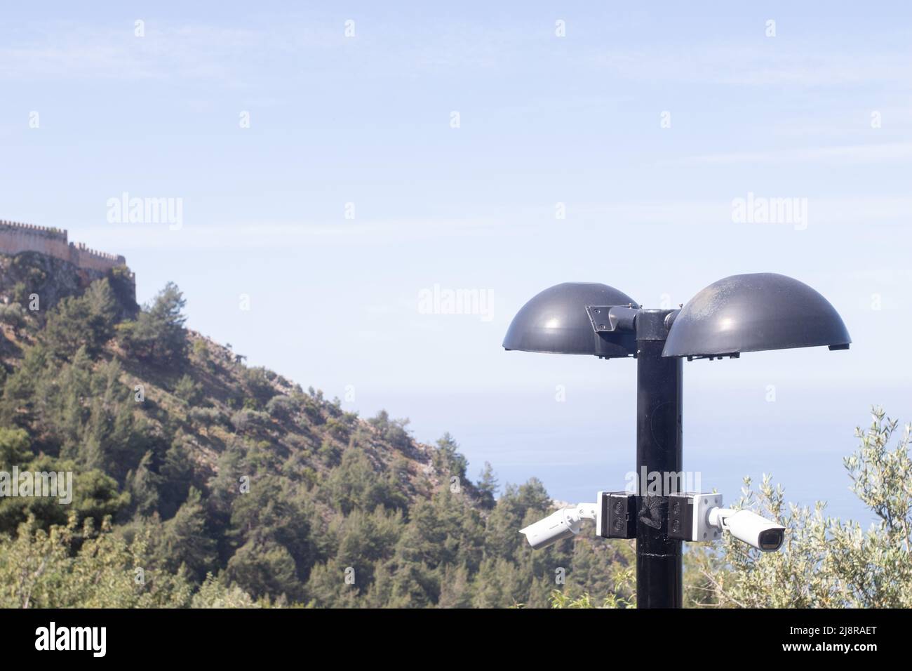 Outdoor surveillance security cameras Stock Photo - Alamy