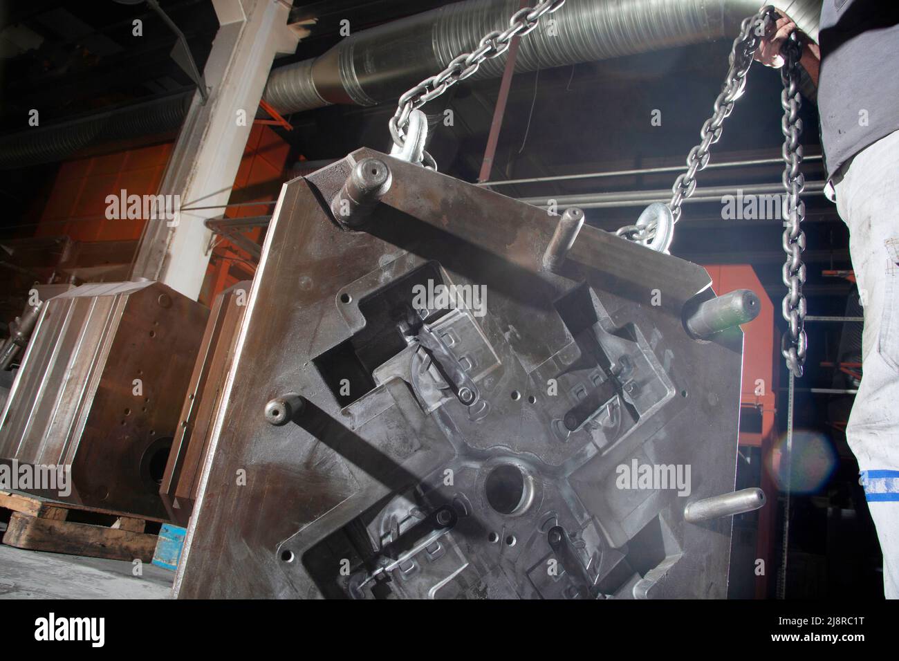 metal castings inside the factory Stock Photo Alamy