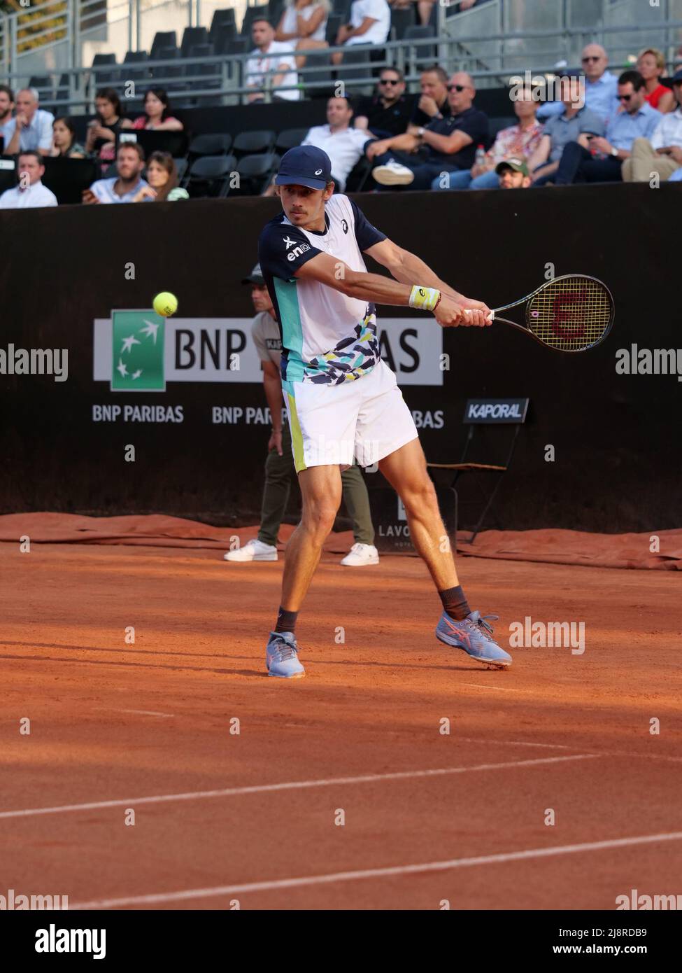 Alex de Minaur (AUS) in action against Ugo Humbert (FRA) during the round  of 16 at the Open Parc Auvergne-Rhone-Alpes Lyon 2022, ATP 250 Tennis  tournament on May 17, 2022 at Parc